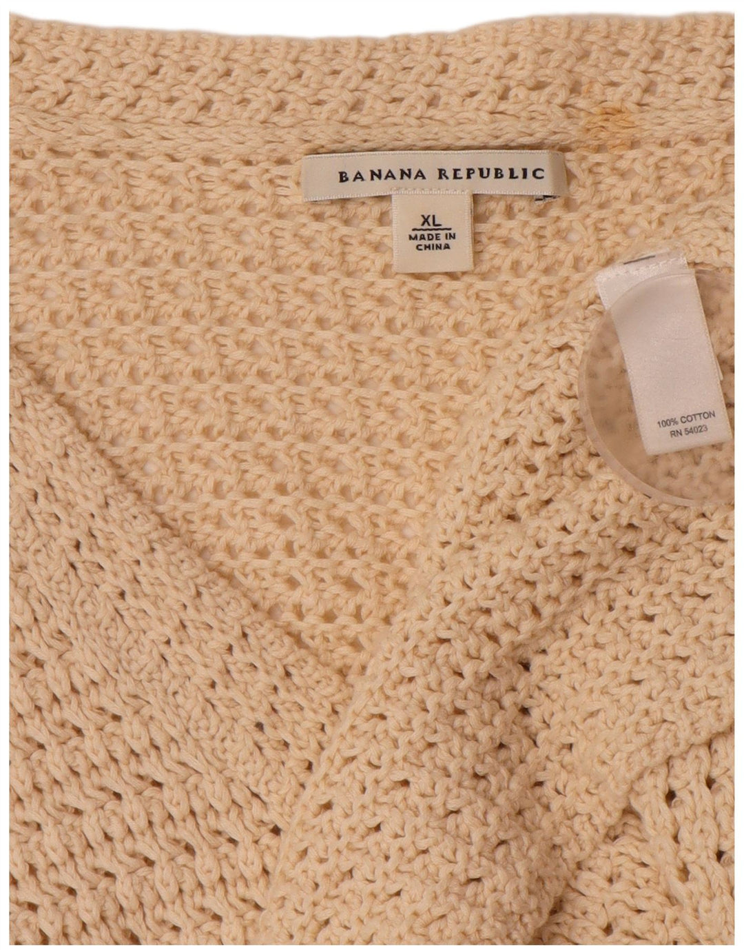 BANANA REPUBLIC Suéter Cárdigan para Mujer UK 40 XL Algodón Beige