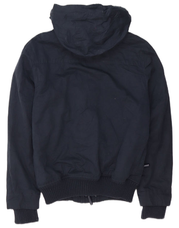 Superdry Chaqueta Cortavientos con Capucha Windbomber para Hombre UK 36 Small Azul Marino