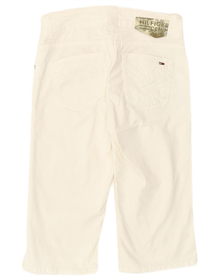 Tommy Hilfiger Bermudas vaqueras para mujer W26 Small White Cotton