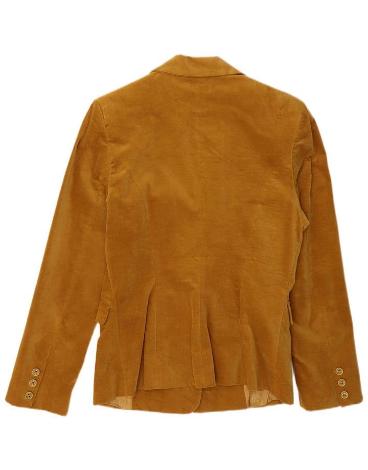 Cristina Gavioli Chaqueta Blazer de 2 Botones para Mujer IT 46 Grande Marrón Spandex