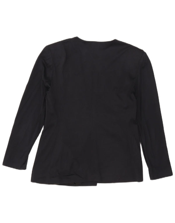 Luisa Spagnoli Chaqueta tipo blazer con doble botonadura para mujer IT 48 XL Azul marino