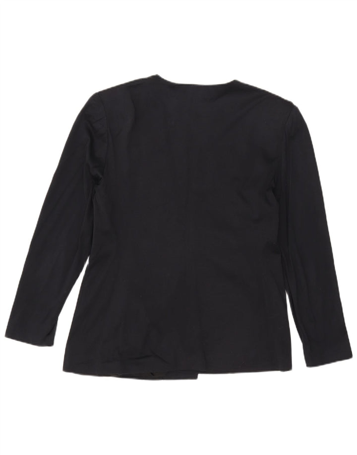 Luisa Spagnoli Chaqueta tipo blazer con doble botonadura para mujer IT 48 XL Azul marino
