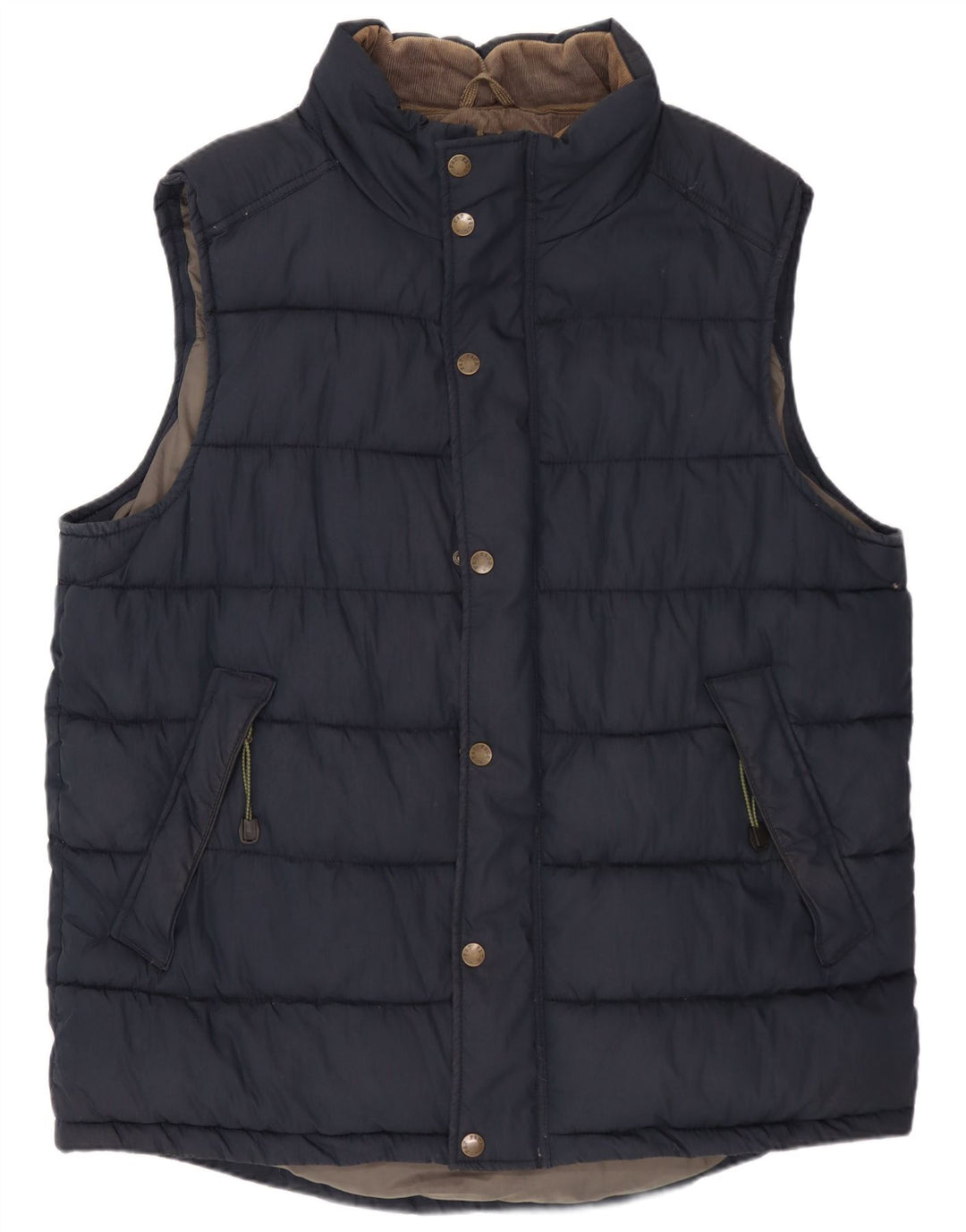 FAT FACE Chaleco acolchado para hombre UK 42 XL Azul marino Poliéster