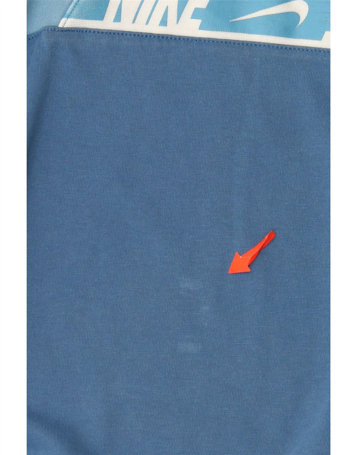 Nike - Camiseta gráfica para hombre, parte superior de algodón azul medio