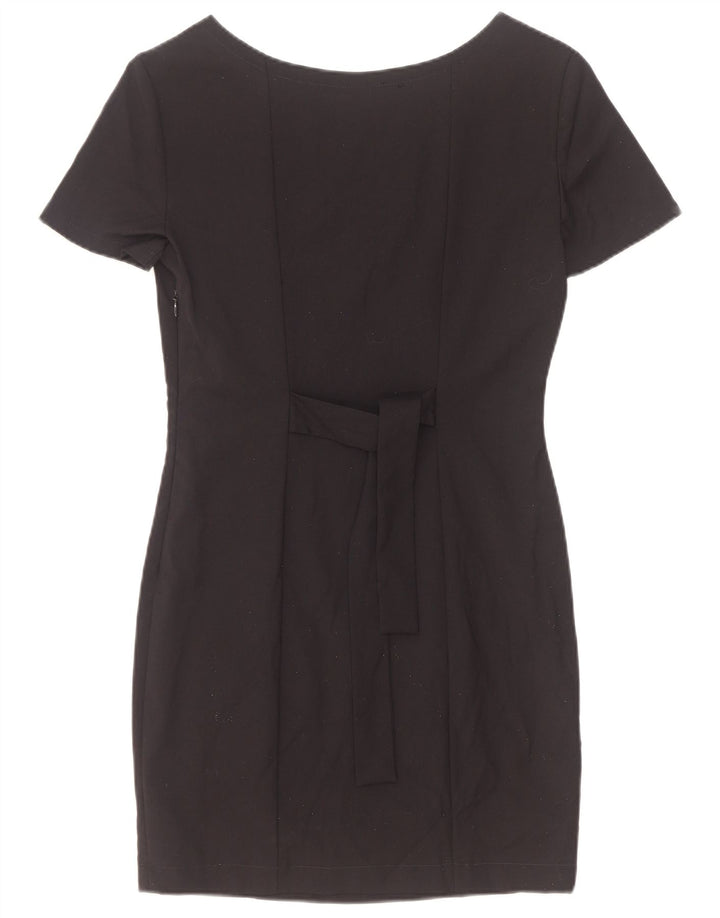Stefanel Vestido tubo para mujer IT 42 Mediano Negro Lana nueva