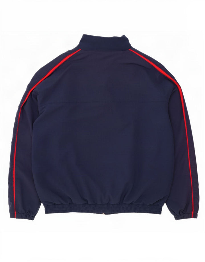 Umbro Hombre Chándal Top Chaqueta Grande Azul Marino Colorblock Poliéster