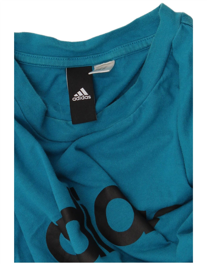 Adidas - Camiseta gráfica para hombre, talla grande, color azul