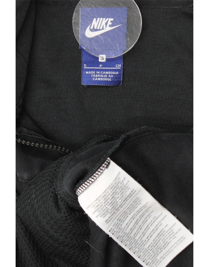 Nike - Sudadera con capucha y cremallera para hombre, talla pequeña, algodón negro