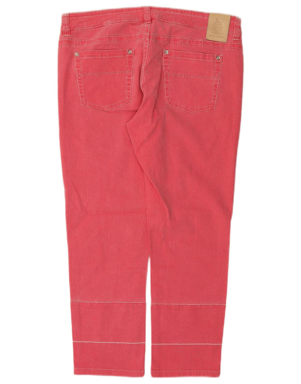 Marina Yachting Womens Cropped Jeans W32 L24 Pink Cotton