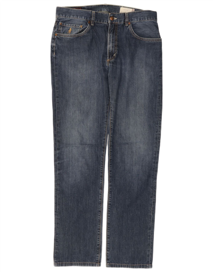Marlboro Classics Vaqueros rectos para hombre W33 L34 Azul
