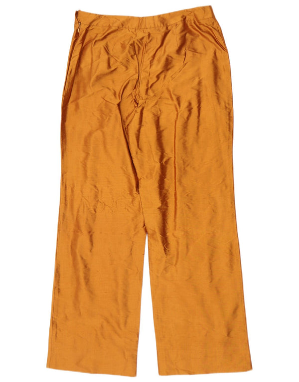Luisa Spagnoli Pantalones casuales rectos para mujer IT 46 Large W30 L30 Naranja