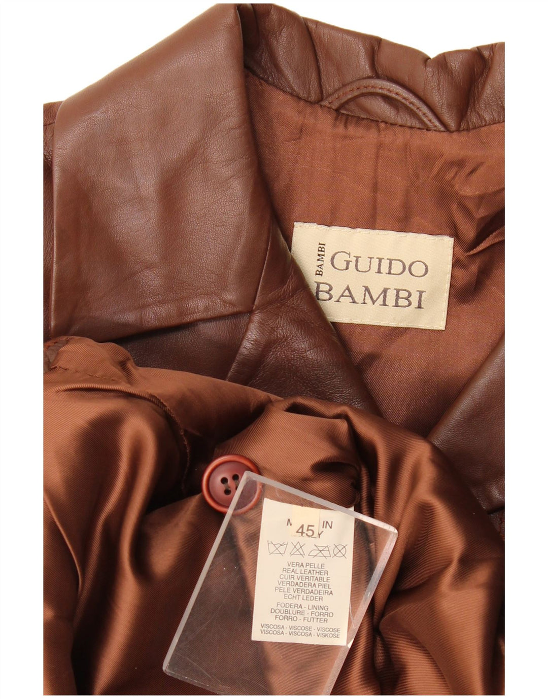 Chaqueta de cuero vintage para mujer IT 45 Cuero medio burdeos