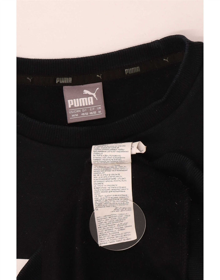 Puma Hombre Sudadera Gráfica Jumper Medium Negro Algodón