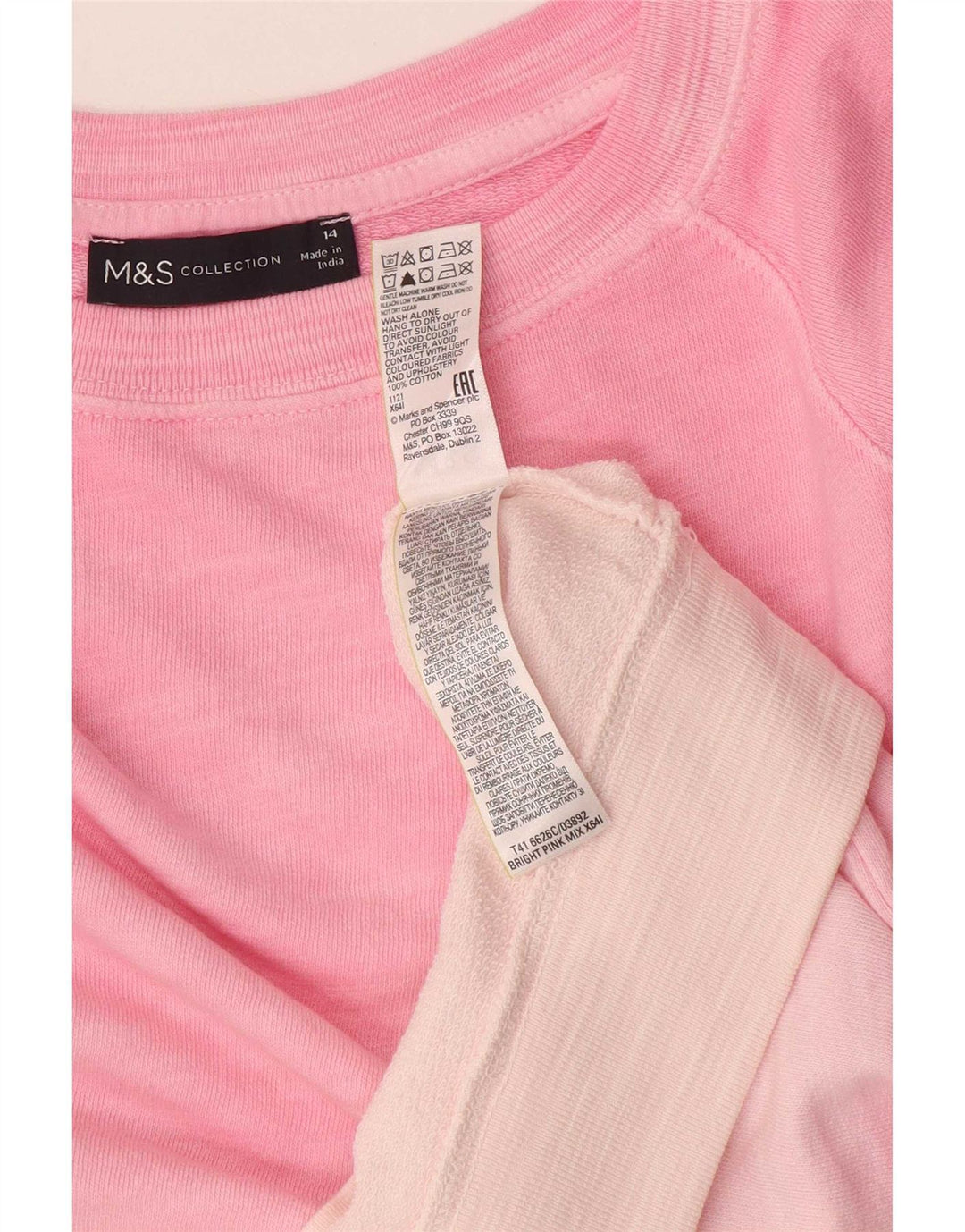 Marks & Spencer - Sudadera para mujer, talla 40, color rosa grande