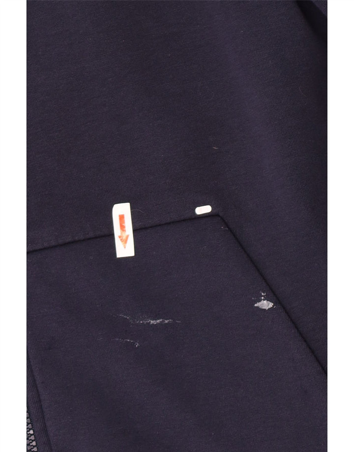 Nike - Sudadera con capucha y cremallera para hombre, talla grande, algodón azul marino
