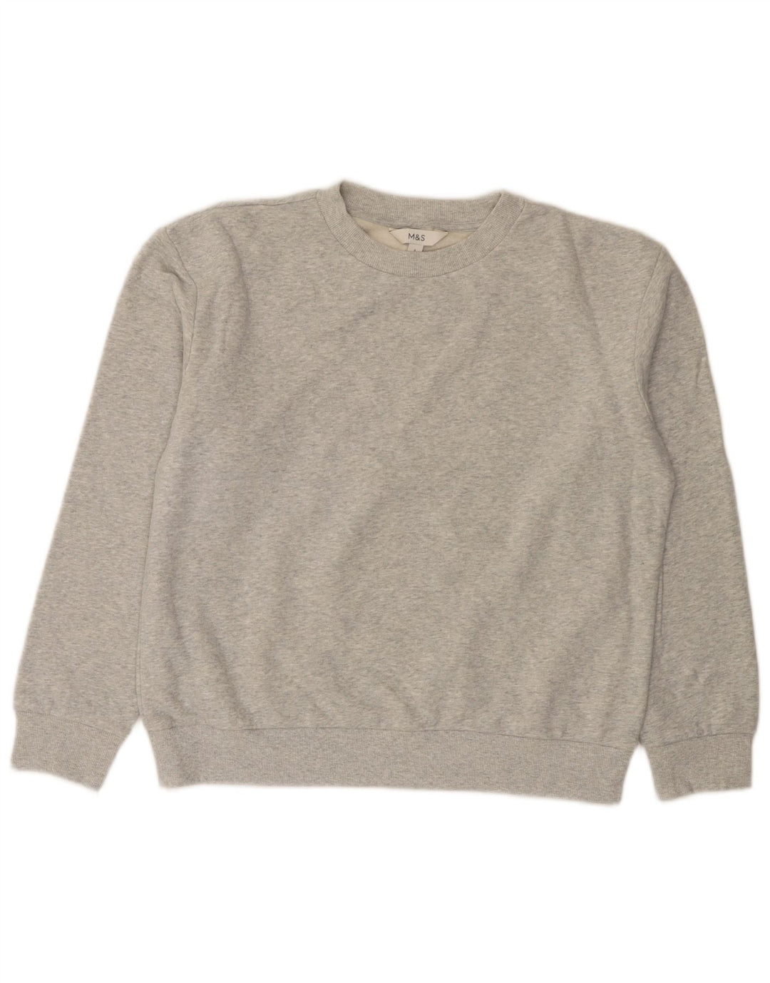 Marks & Spencer Hombre Sudadera Jumper Small Gris Algodón