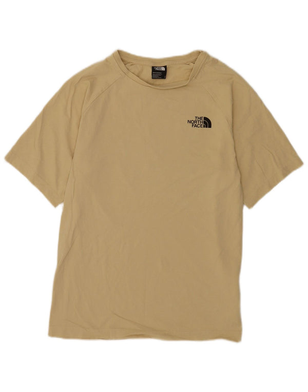 The North Face - Camiseta gráfica para hombre, talla pequeña, algodón amarillo