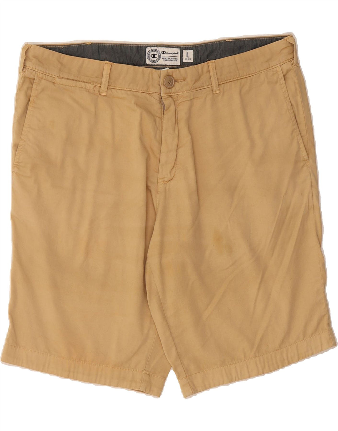 CHAMPION Mens Chino Shorts Large W36  Beige Cotton Vintage Champion and Second-Hand Champion from Messina Hembry 