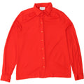 VINTAGE Womens Shirt Blouse UK 16 Large Red Polyester Vintage Vintage and Second-Hand Vintage from Messina Hembry 
