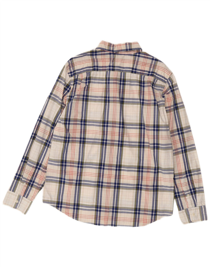 Levi's Camisa de corte estándar para hombre de algodón a cuadros blancos grandes