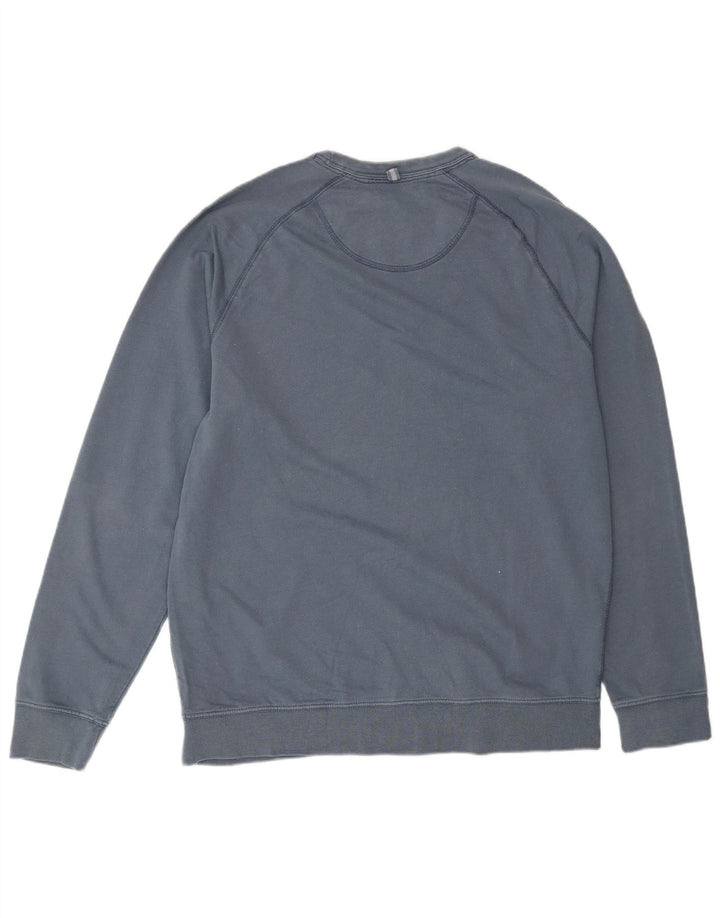 Sudadera con estampado gráfico de hombre Fat Face Jersey de algodón azul grande
