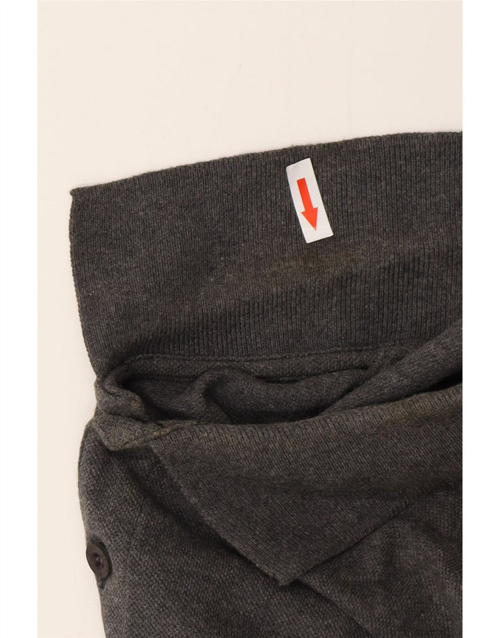 ASICS Polo para hombre de algodón gris grande