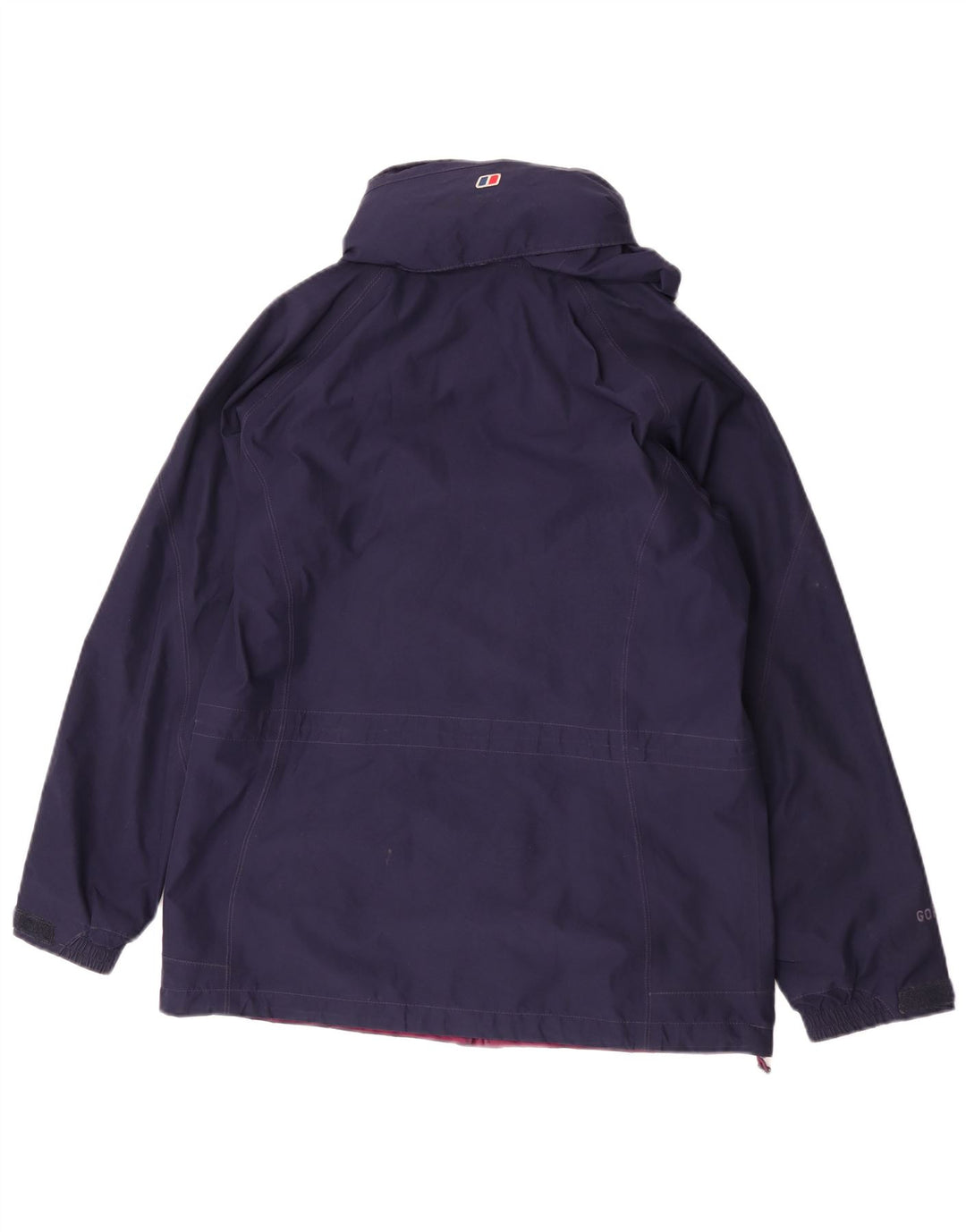 Berghaus Chaqueta impermeable con capucha para mujer UK 40 Mediana Azul marino Poliéster