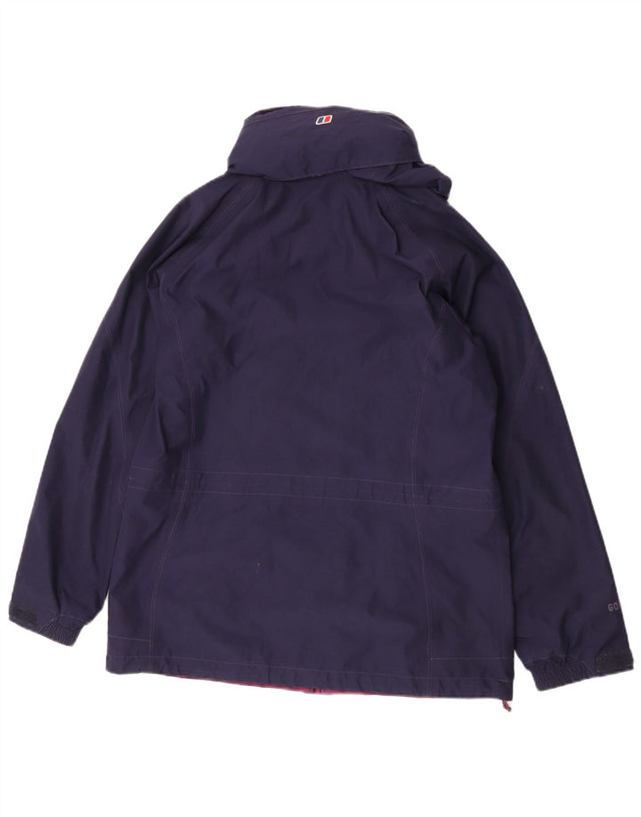 Berghaus Chaqueta impermeable con capucha para mujer UK 40 Mediana Azul marino Poliéster