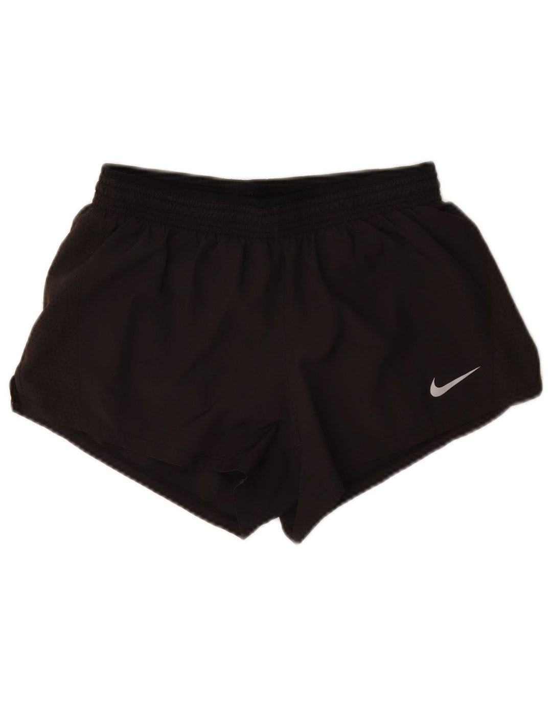 Nike - Pantalones cortos deportivos Dri Fit para mujer, talla M, poliéster negro