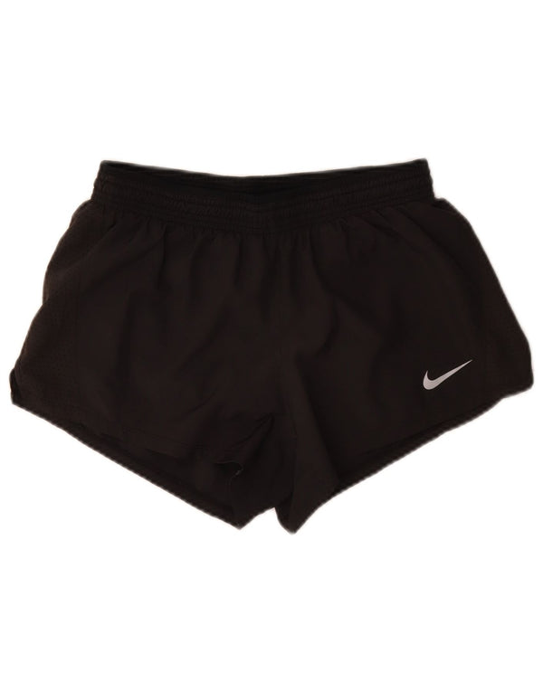 Nike - Pantalones cortos deportivos Dri Fit para mujer, talla M, poliéster negro