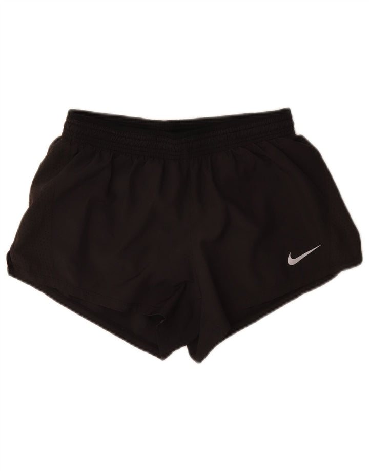 Nike - Pantalones cortos deportivos Dri Fit para mujer, talla M, poliéster negro