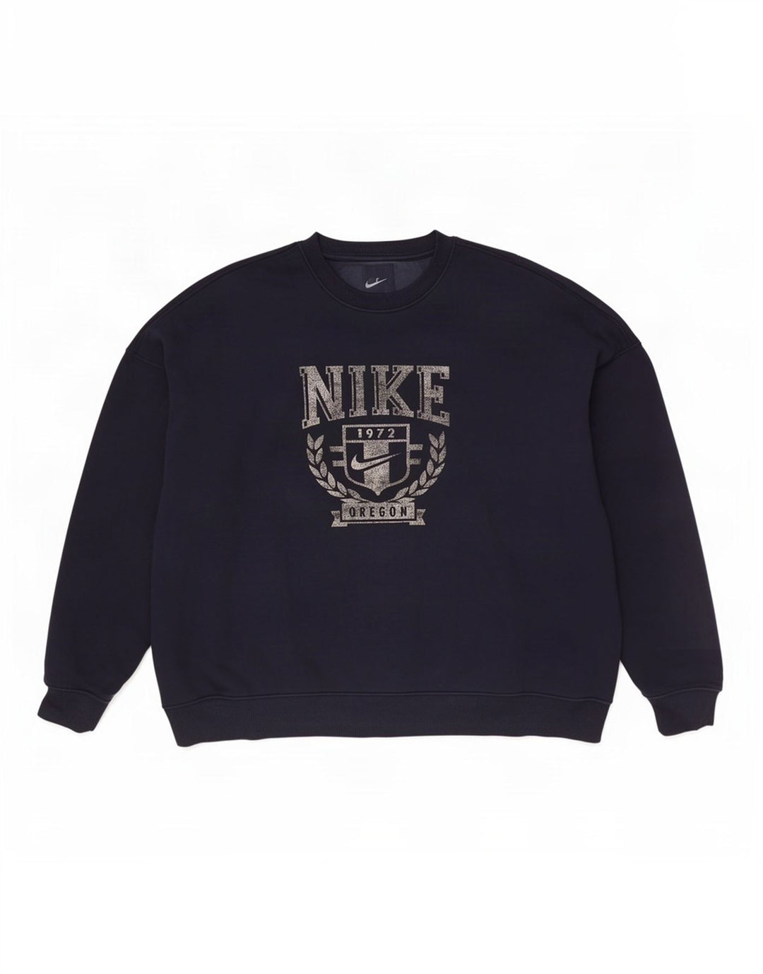 Nike Oregon Graphic Sudadera De Corte Suelto Jersey De Punto Medio Azul Marino