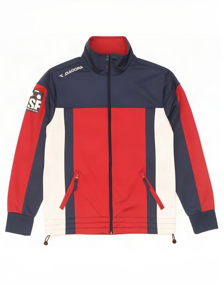 Diadora Hombre Chándal Top Jacket Small Multicolor Colorblock Poliéster
