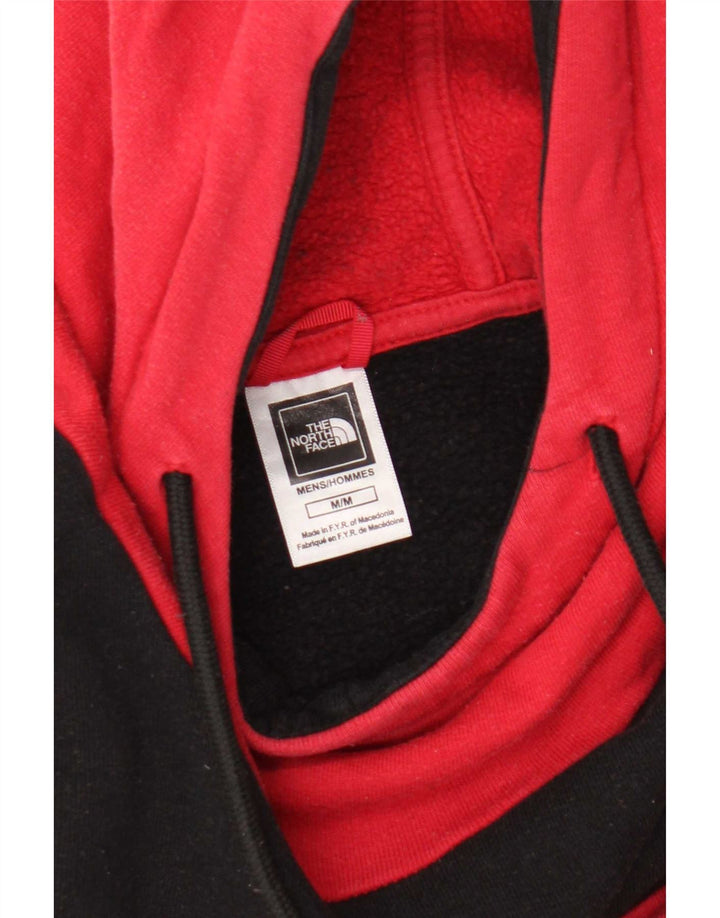 The North Face Jersey con capucha para hombre, color rojo medio, color block