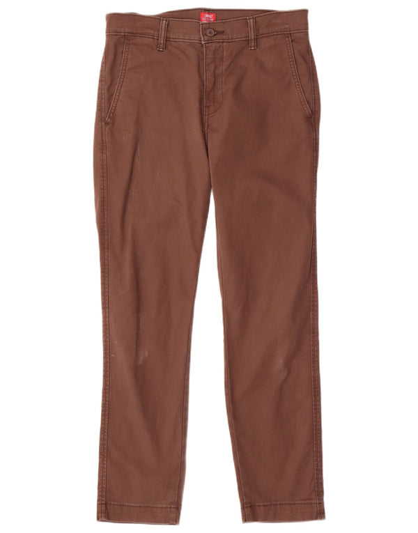 Levi's Pantalón chino ajustado de corte estándar para hombre W29 L29 Algodón marrón