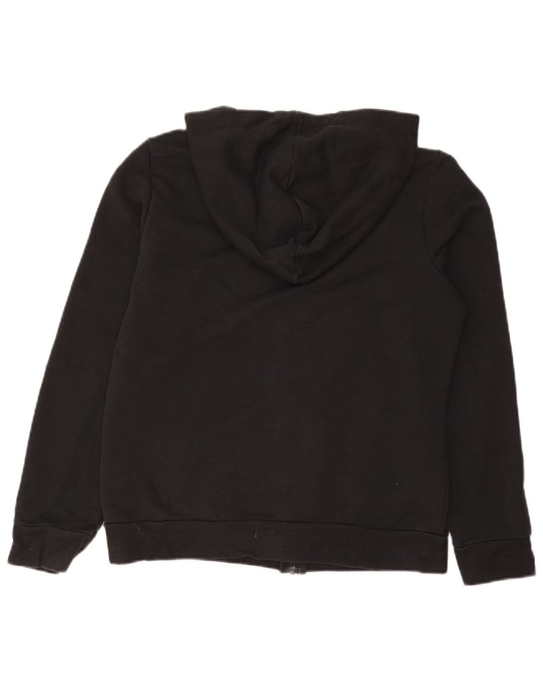 Adidas - Sudadera con capucha y cremallera para mujer, talla 40, talla grande, algodón negro