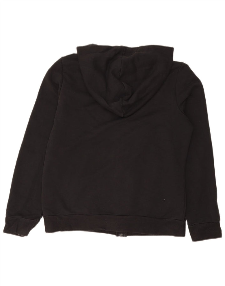 Adidas - Sudadera con capucha y cremallera para mujer, talla 40, talla grande, algodón negro