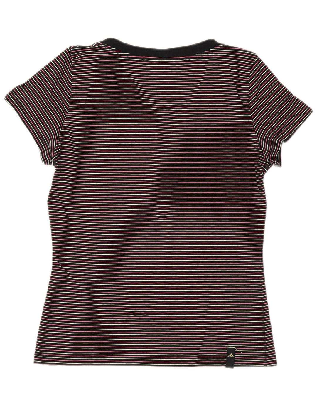 ADIDAS Camiseta Mujer Top UK 8/10 Small Multicolor Rayas Algodón