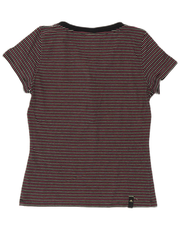 ADIDAS Camiseta Mujer Top UK 8/10 Small Multicolor Rayas Algodón