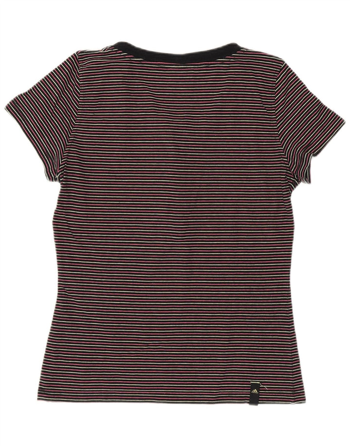 ADIDAS Camiseta Mujer Top UK 8/10 Small Multicolor Rayas Algodón