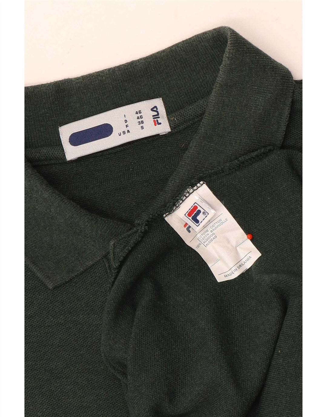 Polo Fila Hombre Pequeño Algodón Verde