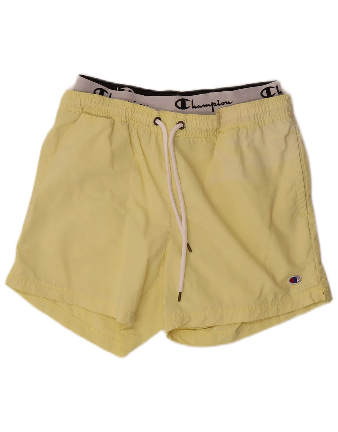Champion Bañador Con Gráfico Para Hombre, Poliamida Amarilla Grande