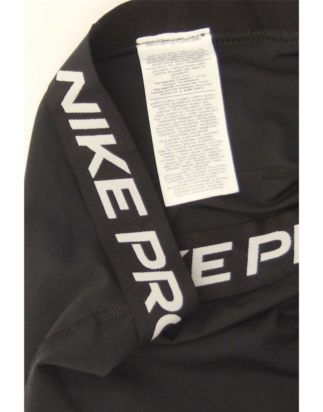 Nike Leggings gráficos para mujer UK 44 Grande Poliéster negro