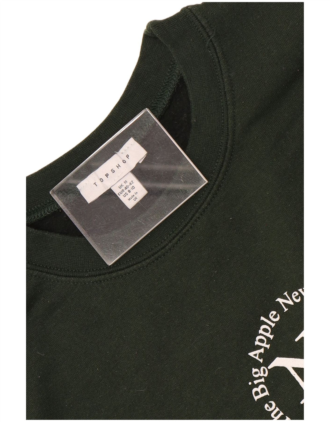 Topshop - Sudadera gráfica para mujer, talla 40, color verde medio
