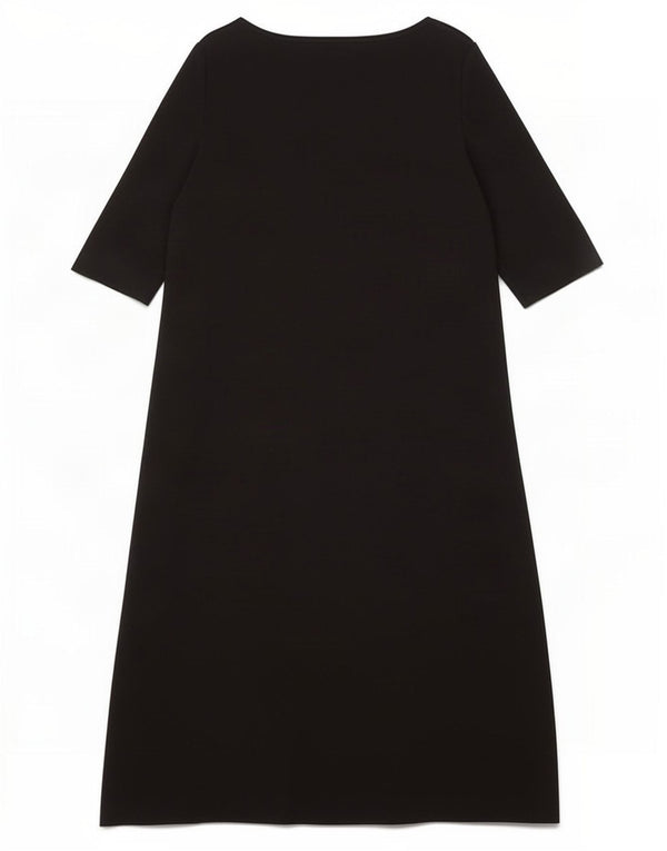 Cos Vestido acampanado para mujer UK 44 Grande Algodón negro