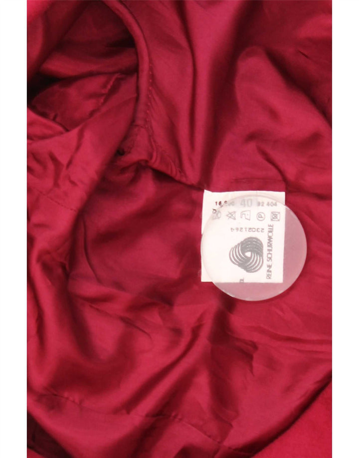 Vintage mujer chaqueta blazer de doble pecho EU 40 lana de cordero roja mediana