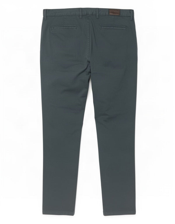 Zara Mens Slim Chino Pantalones EU 42 Large W32 L32 Verde