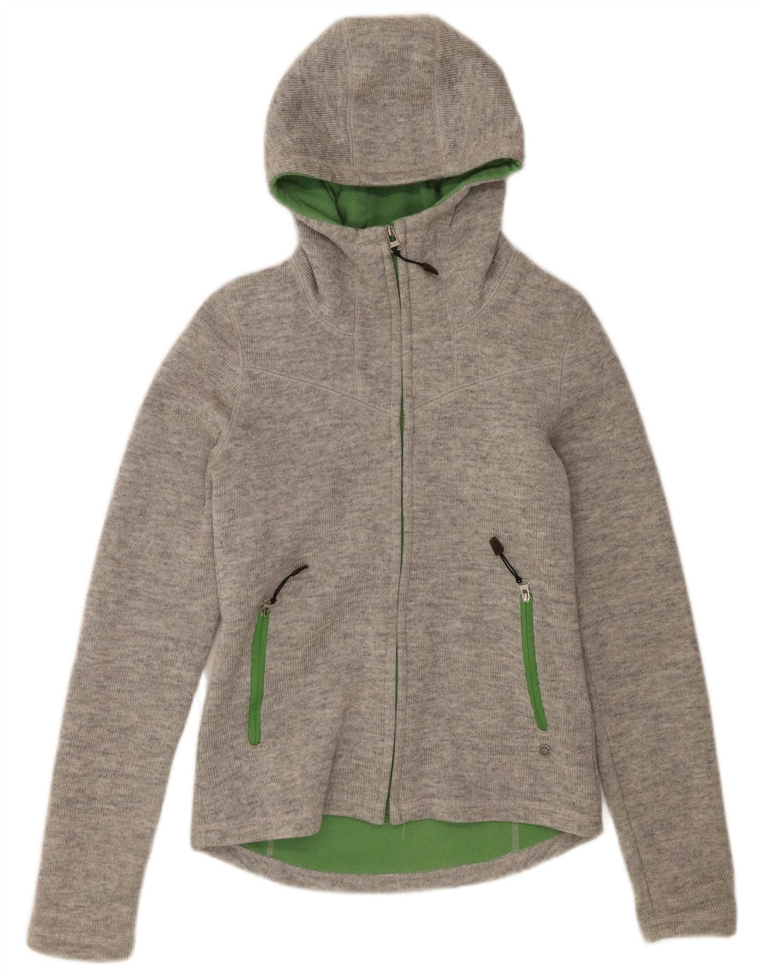 Chaqueta bomber de punto con capucha para mujer Bench UK 12 Acrílico gris medio