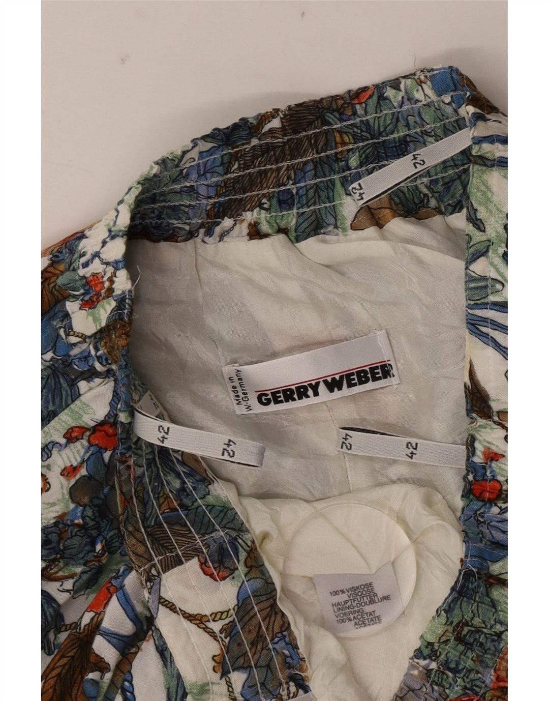Gerry Weber Falda acampanada para mujer EU 42 Grande W32 Multicolor Floral