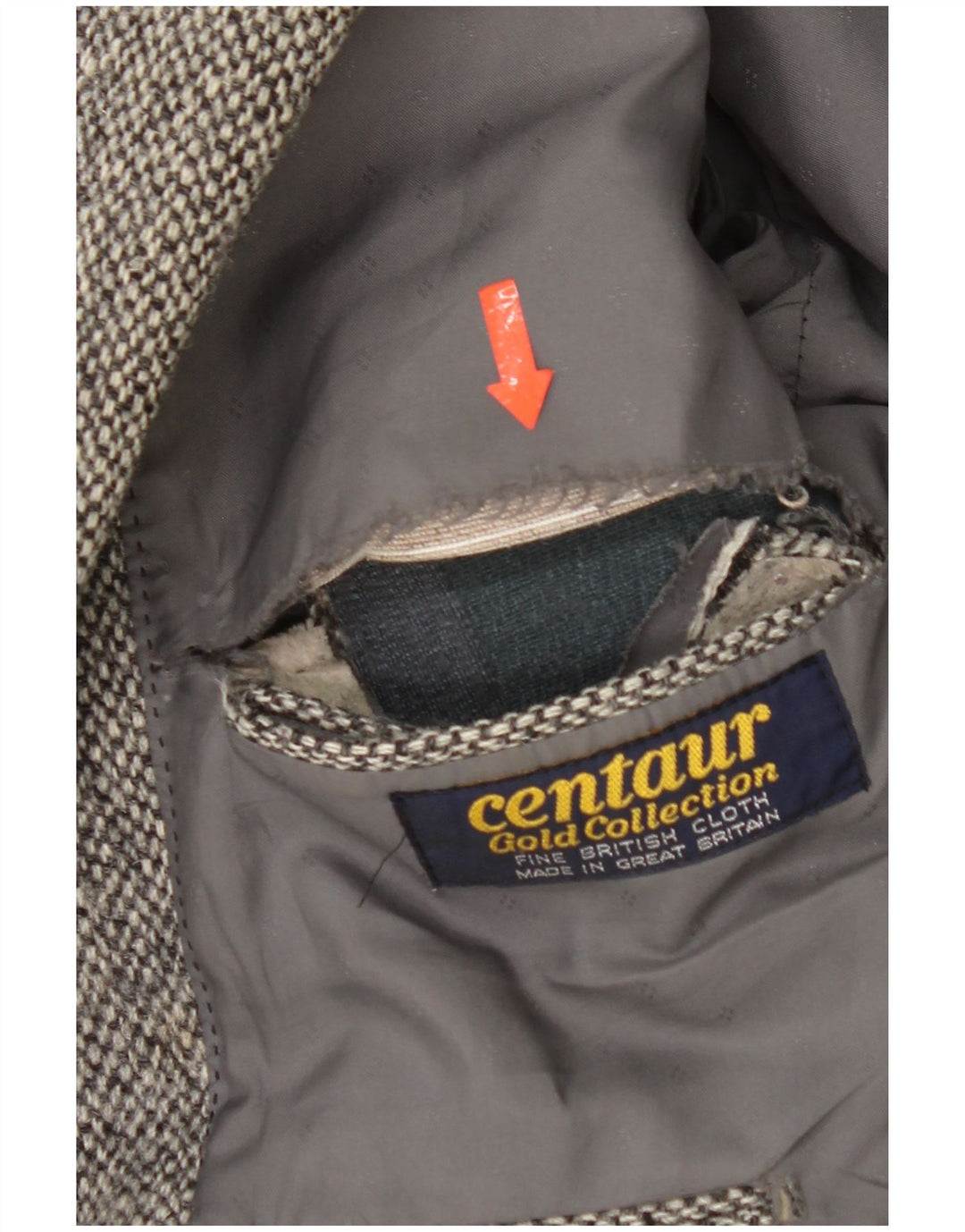 Centaur Chaqueta tipo blazer Harris Tweed para hombre UK 38 Gris medio Espiga